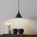Menu Cast LED hanging light in black, shape 1