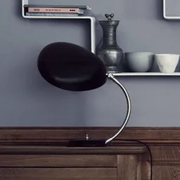 GUBI Cobra designer table lamp, black