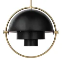 GUBI Multi-Lite hanging lamp 32 cm brass/sea green