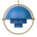 GUBI Multi-Lite hanging lamp 32 cm brass/sea green