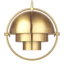 GUBI Multi-Lite hanging lamp 25.5 cm brass/black