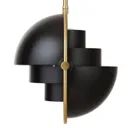 GUBI Multi-Lite hanging lamp 25.5 cm brass/black