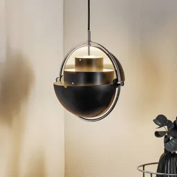 GUBI Multi-Lite hanging lamp 25.5 cm chrome/black