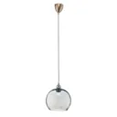 EBB & FLOW Rowan hanging lamp, blue/silver Ø 22 cm