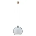 EBB & FLOW Rowan hanging lamp, blue/silver Ø 22 cm