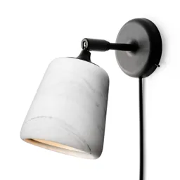 New Works Material New Edition wall lamp, marble