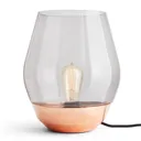 New Works Bowl table lamp copper/smoked glass