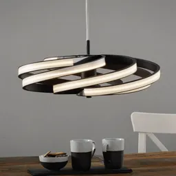 Decorative Zoya LED hanging light, black