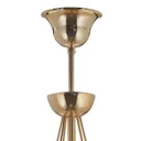 Retro chandelier, 8-bulb, gold, 75 cm suspension