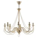 Retro chandelier, 8-bulb, gold, 75 cm suspension