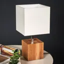 Trongo table lamp cube oiled lampshade