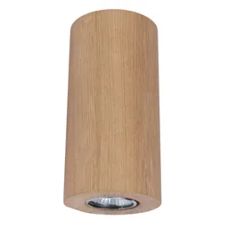 Wooddream wall light 1-bulb oak, round, 20 cm