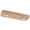 Sunniva LED ceiling lamp in a natural wood design