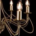 Tori 6 chandelier, 6-bulb, gold