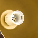 Lenox hanging light, one-bulb, black/gold