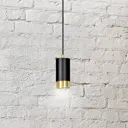 Kumo hanging lamp short black/gold one-bulb