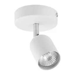 Top ceiling spotlight, one-bulb, white