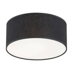 Rondo ceiling light, black, Ø 30 cm