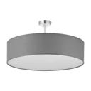 Rondo semi-flush ceiling light, grey Ø 60 cm