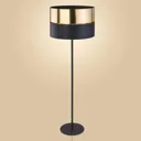 Hilton floor lamp, black/gold