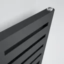 Terma Salisbury 386W Metallic black Towel warmer (H)1360mm (W)300mm
