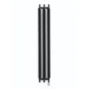 Terma Ribbon Vertical Designer Radiator, Metallic grey (W)290mm (H)1800mm