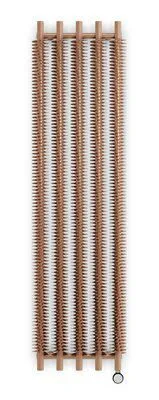 Terma Ribbon Vertical Designer Radiator, Bright copper (W)490mm (H)1800mm