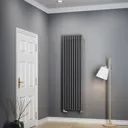 Terma Rolo room Horizontal or vertical Designer Radiator, Modern Grey (W)480mm (H)1800mm