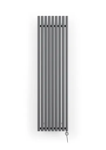 Terma Rolo room Vertical Electric designer Radiator, Modern grey (W)480mm (H)1800mm