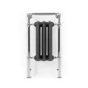 Terma Plain Raw metal Towel warmer (H)940mm (W)490mm