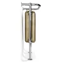Terma Plain Antique Brass Towel warmer (H)940mm (W)490mm