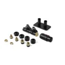 Terma Vario Twins Integrated Soft Black Valves With Pipe Masking Set Left For Hex 50mm