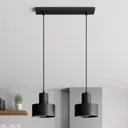 Rif hanging light, linear, 2-bulb, black