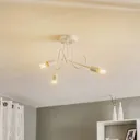 Oxford ceiling lamp, 3-bulb, white