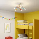 Oxford ceiling light 5-bulb colourful