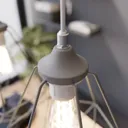 Karo pendant light 3-bulb long grey