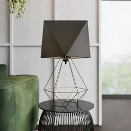 Karo table lamp, cage base, height 57 cm black