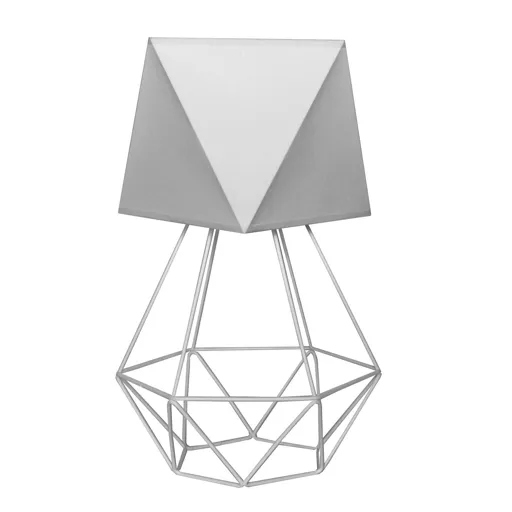 Karo table lamp, cage base, height 57 cm grey
