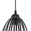 Dali pendant lamp in black, 3-bulb long