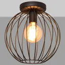 Cumera ceiling lamp, open cage lampshade, Ø 30 cm