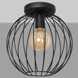 Cumera ceiling lamp, open cage lampshade, Ø 30 cm