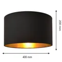 Alba lampshade, Ø 40 cm, E27, black/silver