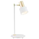 Destin table lamp adjustable white/brass