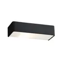 Rauma wall light, black, 40 cm wide