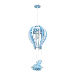 Balonik hanging light, bear in the basket, blue