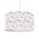 Miami hanging light printed with flamingo motif