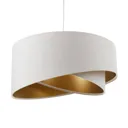 Chloe two-tone hanging light with a layered look