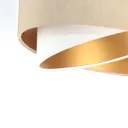 Vivien pendant lamp, 3-coloured, cream/white/gold