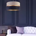 Duo hanging lamp navy blue/grey/gold Ø 40cm 1-bulb