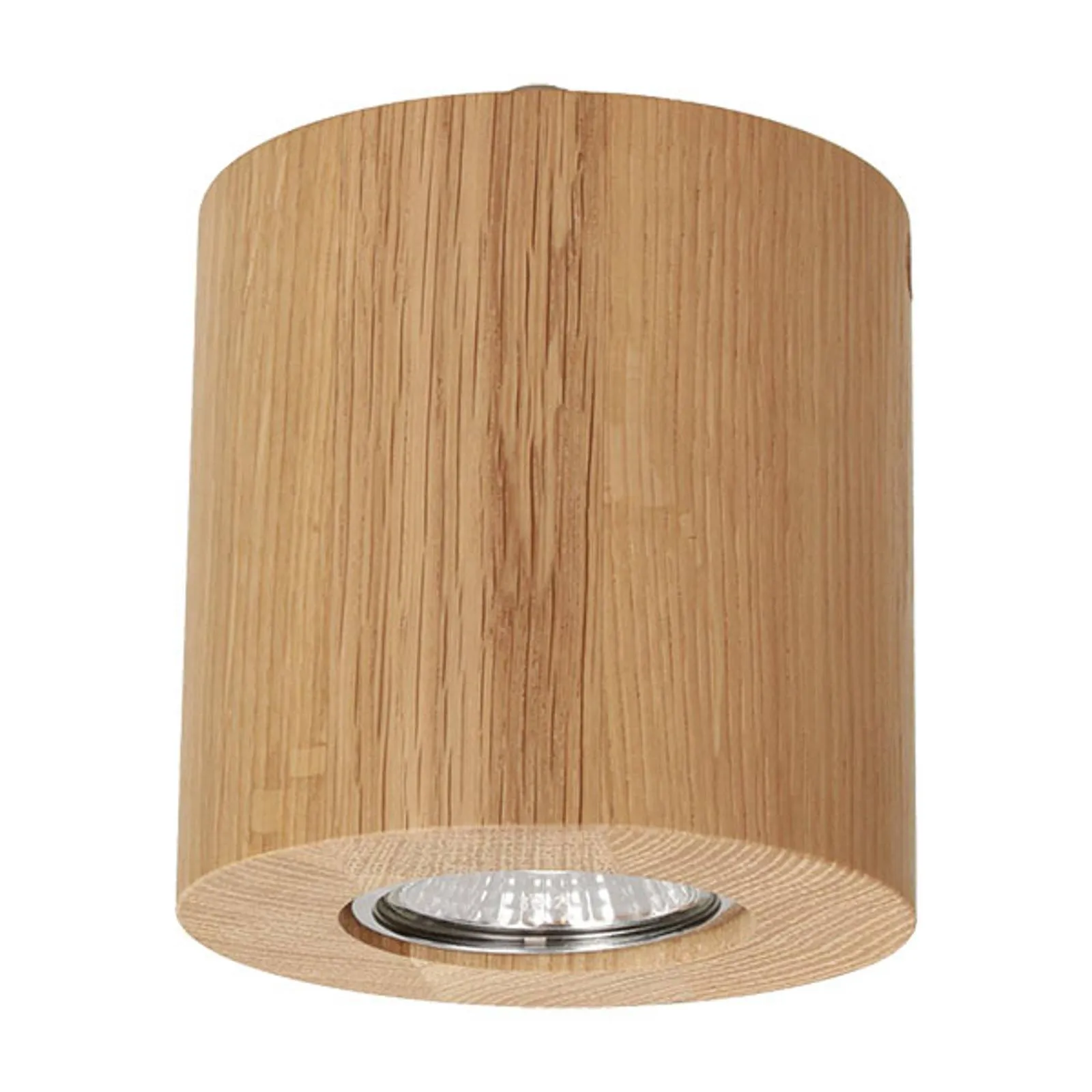 Wooddream ceiling lamp 1-bulb oak, round, 10 cm